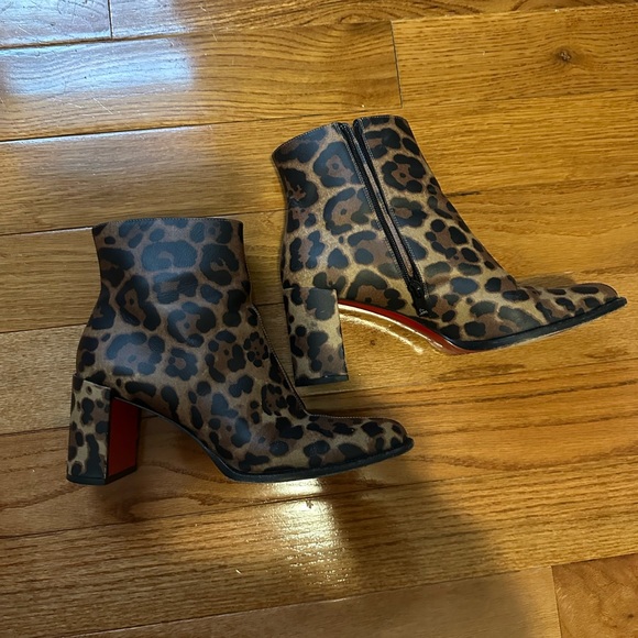 Christian Louboutin Leopard Booties - Picture 2 of 7